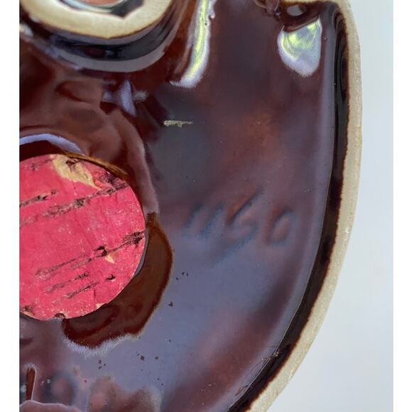 Vintage Hull Pottery Piggy Bank - Brown and Blue Glaze - Excellent Condition - Picture 2 of 7